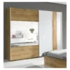 Armoire, Garde Robe WOOD Deux Portes Coulissantes 200 Cm. Dressing Complet. Miroir Inclus. 2 Armoire, Garde Robe WOOD Deux Portes Coulissantes 200 Cm. Dressing Complet. Miroir Inclus. -Sominova Soldes Boutique armoire et dressing 9579425