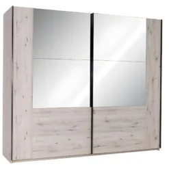 Armoire 2 Portes Coulissantes RICCARDO. Miroirs LED