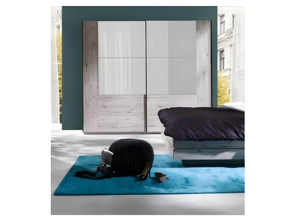 Armoire 2 Portes Coulissantes RICCARDO. Miroirs LED 4 Armoire 2 Portes Coulissantes RICCARDO. Miroirs LED – Image 2
