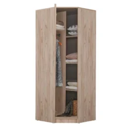 Armoire D'angle OLESSIA - 1 Porte - L.80 Cm - Chêne 6 Armoire D'angle OLESSIA - 1 Porte - L.80 Cm - Chêne -Sominova Soldes Boutique armoire 283681
