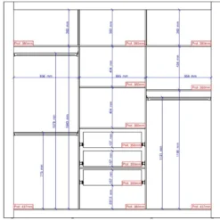 Armoire Avec Miroir ROXANE - 3 Portes Coulissantes - L. 220 Cm - Blanc 13 Armoire Avec Miroir ROXANE - 3 Portes Coulissantes - L. 220 Cm - Blanc -Sominova Soldes Boutique armoire 422111