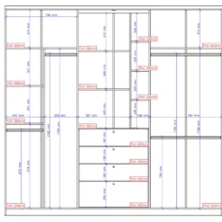 Armoire ISAK II - 4 Portes - Miroir Et Tiroirs - L240 Cm - Chêne Et Ivoire 13 Armoire ISAK II - 4 Portes - Miroir Et Tiroirs - L240 Cm - Chêne Et Ivoire -Sominova Soldes Boutique armoire 446975