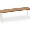 Banc Gala Chêne Foncé Et Blanc 180cm -Sominova Soldes Boutique banc bout de lit malle et coffre 8842309