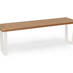 Banc Gala ChĂȘne FoncĂ© Et Blanc 180cm