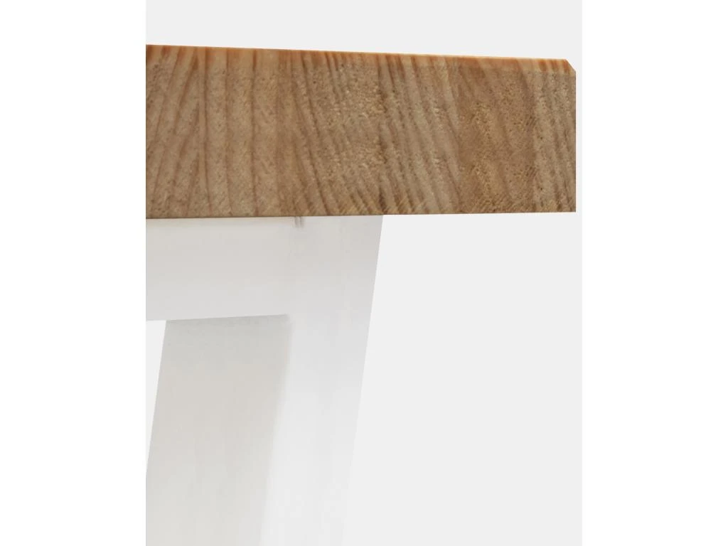 Banc Gala Chêne Foncé Et Blanc 140cm 6 Banc Gala Chêne Foncé Et Blanc 140cm – Image 4