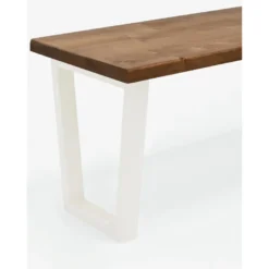 Banc Gala Chêne Foncé Et Blanc 120cm -Sominova Soldes Boutique banc bout de lit malle et coffre 8842777