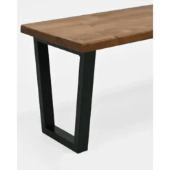Banc Gala Chêne Foncé Et Noir 160cm -Sominova Soldes Boutique banc bout de lit malle et coffre 8842825