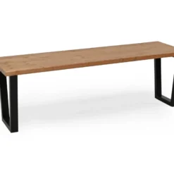 Banc Gala ChĂȘne FoncĂ© Et Noir 180cm