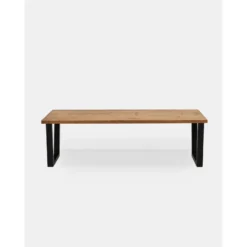 Banc Gala Chêne Foncé Et Noir 180cm -Sominova Soldes Boutique banc bout de lit malle et coffre 8842937