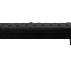 Banc RINALDO - Velours Noir -Sominova Soldes Boutique banc bout de lit 278517