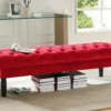 Banc RINALDO - Velours Rouge 2 Banc RINALDO - Velours Rouge -Sominova Soldes Boutique banc bout de lit 278527