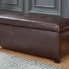 Banc Coffre Simili FILIPPO - Marron -Sominova Soldes Boutique banc bout de lit 278557