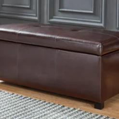 Banc Coffre Simili FILIPPO - Marron
