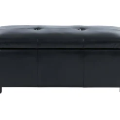 Banc Coffre Simili FILIPPO - Noir 10 Banc Coffre Simili FILIPPO - Noir -Sominova Soldes Boutique banc bout de lit 346101