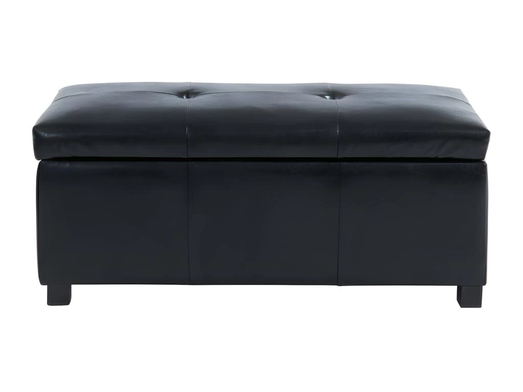 Banc Coffre Simili FILIPPO - Noir 6 Banc Coffre Simili FILIPPO - Noir – Image 4