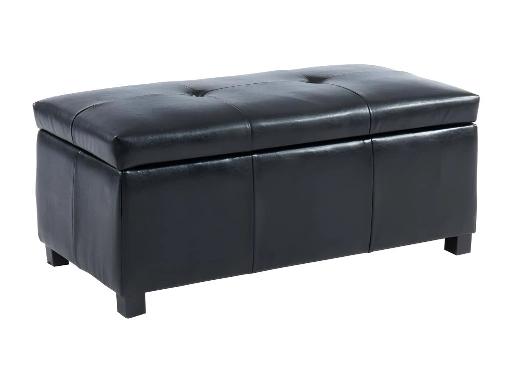 Banc Coffre Simili FILIPPO - Noir 7 Banc Coffre Simili FILIPPO - Noir – Image 5