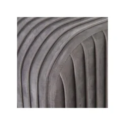 Banc Tissu Rainuré Gris/Métal Argent - ETIOR -Sominova Soldes Boutique banc 11121189