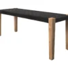 Banc Tressé Noir Ibiza -Sominova Soldes Boutique banc 12997525