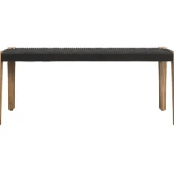 Banc Tressé Noir Ibiza -Sominova Soldes Boutique banc 12997533