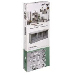 Banc De Rangement Design Mix'n Modul - 31x31 Cm - Gris -Sominova Soldes Boutique banc 13222681