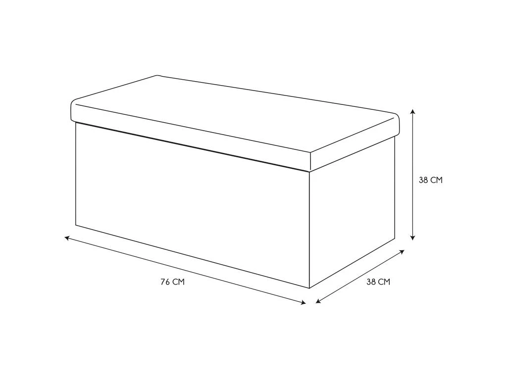 Banc Coffre Pliable Eleonor 5 Banc Coffre Pliable Eleonor – Image 3