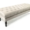Banquette Capitonnée Marilyn Velours Taupe -Sominova Soldes Boutique banc 13685967