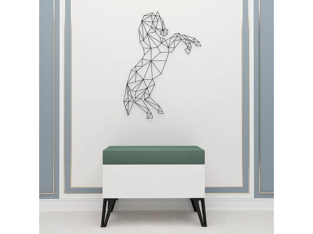 Meuble En Noyer Blanc - Vert Avec Panneaux De Particules 100% Mélaminés. 72x53,4x35 6 Meuble En Noyer Blanc - Vert Avec Panneaux De Particules 100% Mélaminés. 72x53,4x35 – Image 4