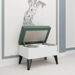 Meuble En Noyer Blanc - Vert Avec Panneaux De Particules 100% Mélaminés. 72x53,4x35 11 Meuble En Noyer Blanc - Vert Avec Panneaux De Particules 100% Mélaminés. 72x53,4x35 -Sominova Soldes Boutique banc 14121893