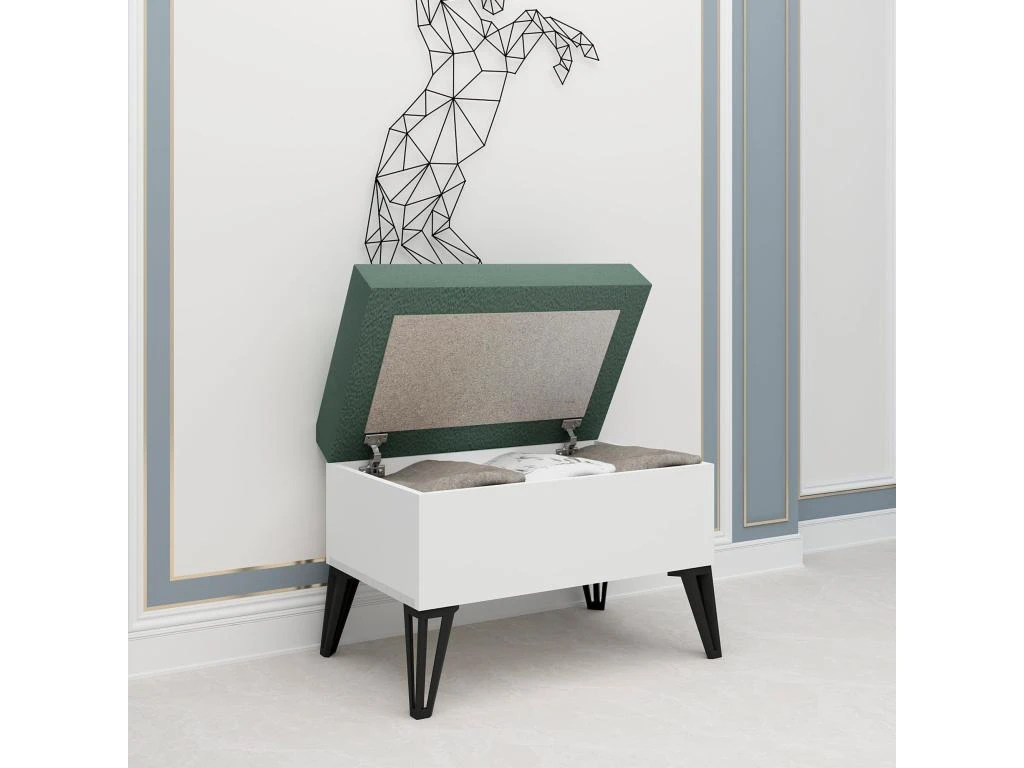 Meuble En Noyer Blanc - Vert Avec Panneaux De Particules 100% Mélaminés. 72x53,4x35 7 Meuble En Noyer Blanc - Vert Avec Panneaux De Particules 100% Mélaminés. 72x53,4x35 – Image 5