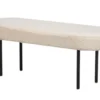 Banc En Métal Et Bouclettes Blanches -Sominova Soldes Boutique banc 14209783
