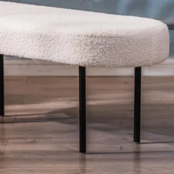 Banc En Métal Et Bouclettes Blanches 9 Banc En Métal Et Bouclettes Blanches -Sominova Soldes Boutique banc 14209787