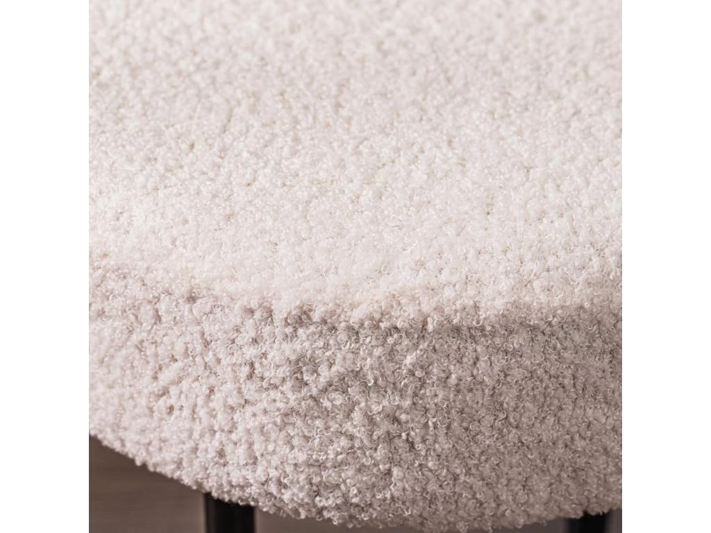 Banc En Métal Et Bouclettes Blanches 7 Banc En Métal Et Bouclettes Blanches – Image 5