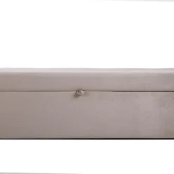 Banc Coffre - Velours - Taupe - CAPINO 17 Banc Coffre - Velours - Taupe - CAPINO -Sominova Soldes Boutique banc 14212745