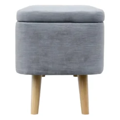 Bout De Lit Avec Rangement En Tissu Avec Pieds Bois - L101cm -Sominova Soldes Boutique banc 14639025