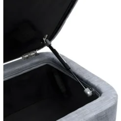 Bout De Lit Avec Rangement En Tissu Avec Pieds Bois - L101cm -Sominova Soldes Boutique banc 14639029