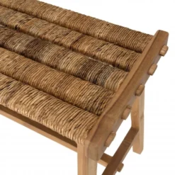 ALIDA - Banc 100x36cm Assise En Tissage D'abaca Naturel -Sominova Soldes Boutique banc 14667971