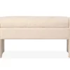 Banquette-coffre Rodney Tissu Bouclette Beige -Sominova Soldes Boutique banc 15599489