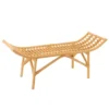 Banc Design "Ana Rotin" 120cm Naturel 1 Banc Design "Ana Rotin" 120cm Naturel -Sominova Soldes Boutique banc 17669861