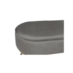Banc Design En Velours "Athea" 105cm Gris & Or -Sominova Soldes Boutique banc 17670139