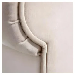 Banc Baroque Tissu Beige/Bois Blanchi - RORO -Sominova Soldes Boutique banc 17998853