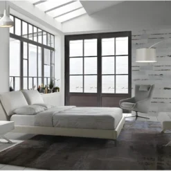 Banquette En Croûte De Cuir Et Acier Chromé 5001 ANGEL CERDA -Sominova Soldes Boutique banc 18422583