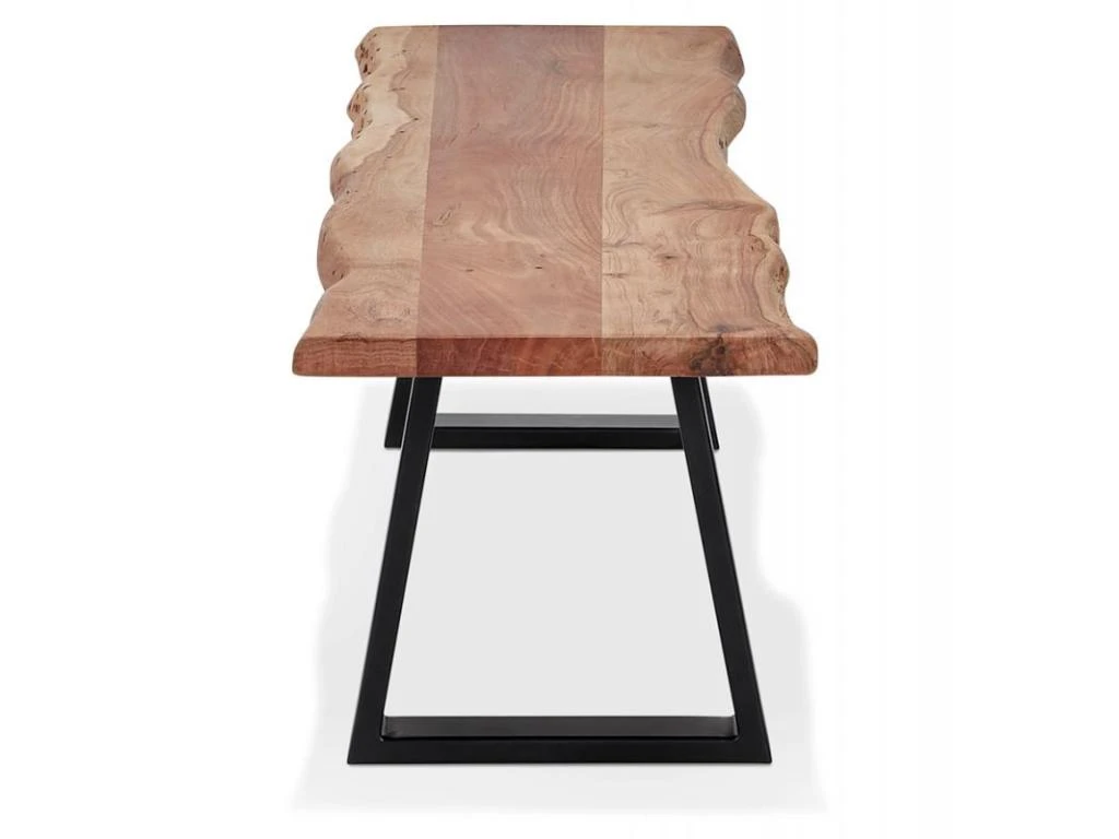 Banc Design "Azimato" 178cm Naturel & Noir 5 Banc Design "Azimato" 178cm Naturel & Noir – Image 3