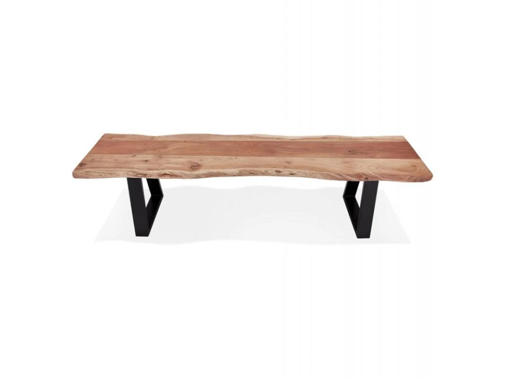 Banc Design "Azimato" 178cm Naturel & Noir 7 Banc Design "Azimato" 178cm Naturel & Noir – Image 5