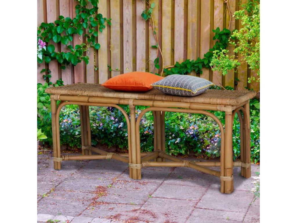 Banc Bout De Lit En Rotin Naturel Chillvert Parma 110x30x45 Cm Avec Osier Tressé 3 Banc Bout De Lit En Rotin Naturel Chillvert Parma 110x30x45 Cm Avec Osier Tressé – Image 2