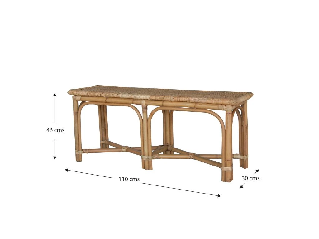 Banc Bout De Lit En Rotin Naturel Chillvert Parma 110x30x45 Cm Avec Osier Tressé 5 Banc Bout De Lit En Rotin Naturel Chillvert Parma 110x30x45 Cm Avec Osier Tressé – Image 4