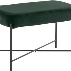 Banc En Velours Vert Foncé -Sominova Soldes Boutique banc 21487013