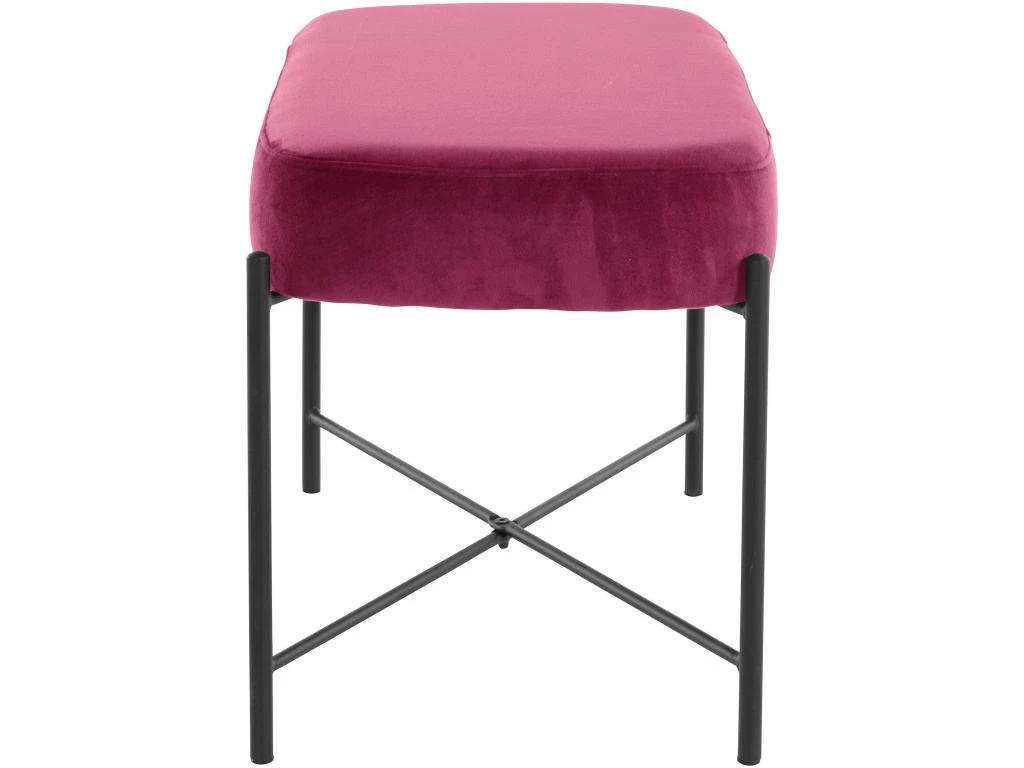 Banc En Velours Bordeaux 5 Banc En Velours Bordeaux – Image 3