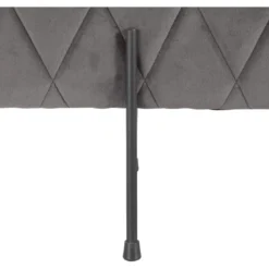 Banquette Rembourrée En Velours Gris -Sominova Soldes Boutique banc 21670967