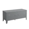 Banc Salino 2 Portes Gris 2 Banc Salino 2 Portes Gris -Sominova Soldes Boutique banc 21671239