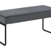 Xenia Banquette En Velours, Gris. 1 Xenia Banquette En Velours, Gris. -Sominova Soldes Boutique banc 22042865